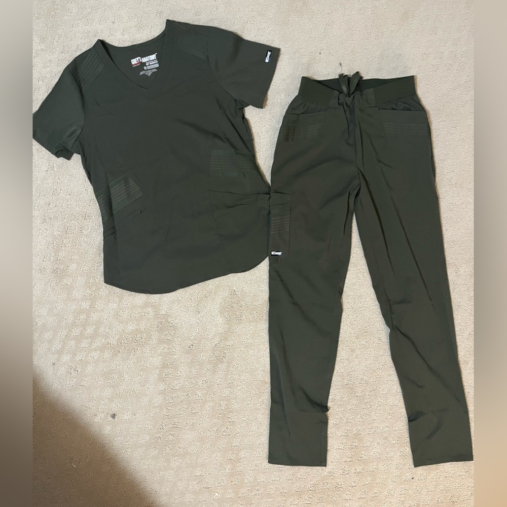 Grey's Anatomy Dark Green Scrub Set